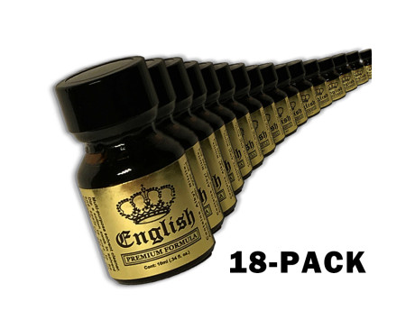 18-PACK of English Premium Gold 10ml