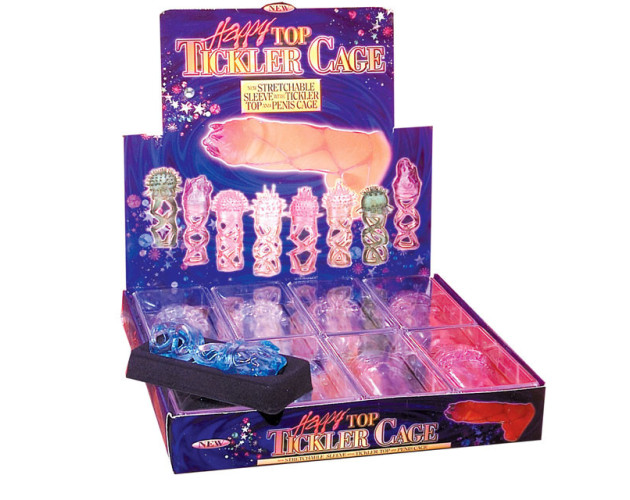 PD Happy Top Tickler Cage 8-Pack Display