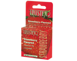 Trustex: Strawberry Condom 3pk