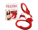 FF Metal Designer Handcuffs Red