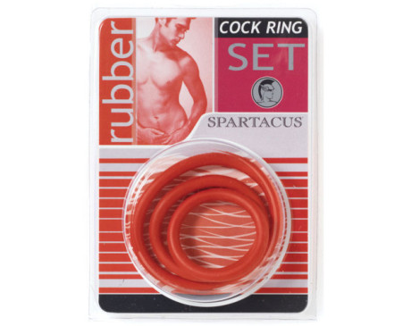 Cock Rings Set (Red)