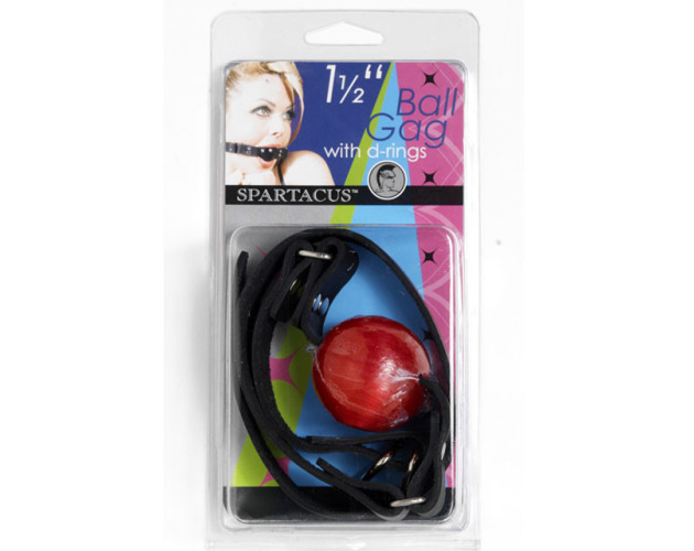 Firm Rubber Ball Gag 1.50in. (Red)