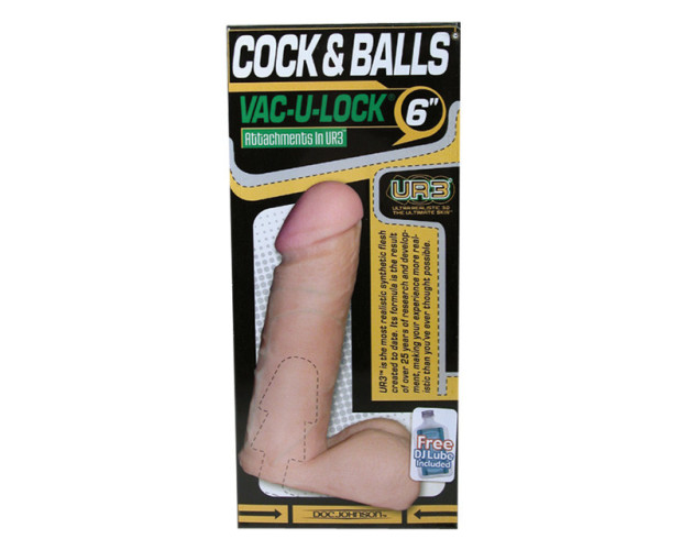 Vac-U-Lock 6in UR3 Cock White