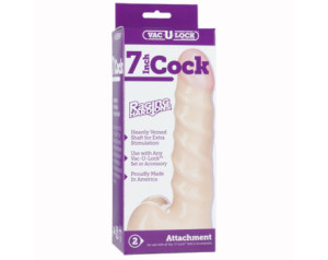 Vac-U-Lock 7in Cock Raging Hard-Ons Wht