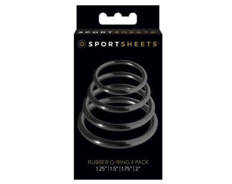 SS Rubber O-Ring 4pk Black