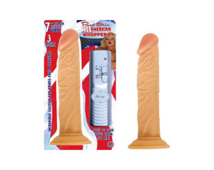 All Amer Whopper 7in. Vibrating Dong