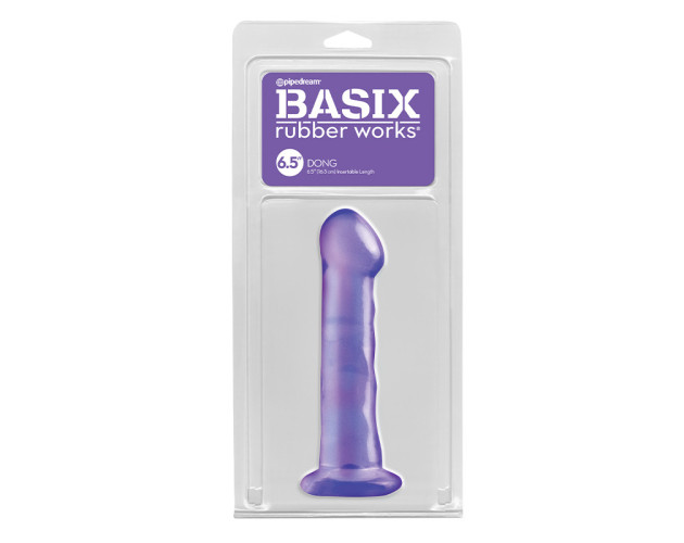 PD Basix 6.5in Dong Suction Cup Purple