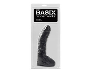 PD Basix Fat Boy 10in Dildo Balls Black