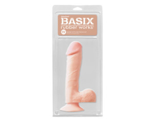 PD Basix 7.5in Dong Balls & Suction Beig