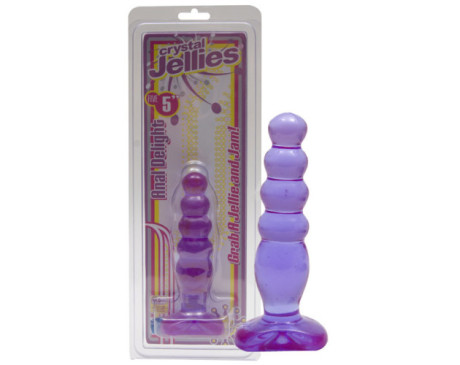 Crystal Jellies Anal Delight Purple 5in