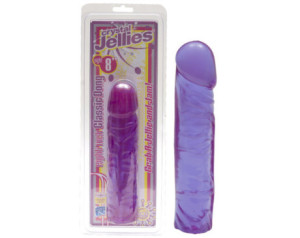 Crystal Jellies Classic Dong Purple 8in