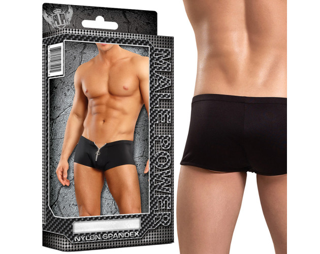 MP Nylon Spandex Zipper Short Black LX