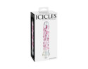 Icicles No.7 7in Glass Dildo Pink/Clear