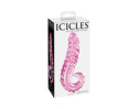 Icicles No.24 6in Glass Dildo Handle Pink