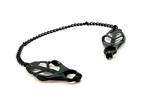 H2H Nipple Clamps Jaws W/Chain (Black)