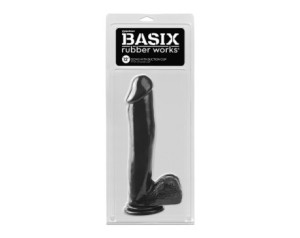 PD Basix 12in Dong Balls & Suction Black