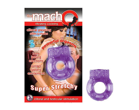 Macho Vibrating Cockring (Purple)