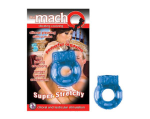 Macho Vibrating Cockring (Blue)