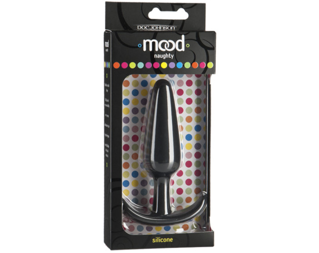 Mood Naughty Large Blk Sili Butt Plug