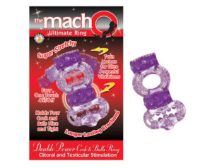 Macho 2X Power Cock/Ball Ring (Purple)