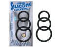 Super Silicone Cockrings 3 (Black)