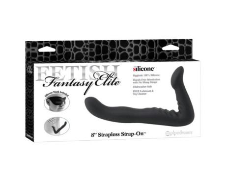 FF Elite 8in Strapless Strap-On Black