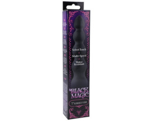 Black Magic 7in Ribbed Vibrator