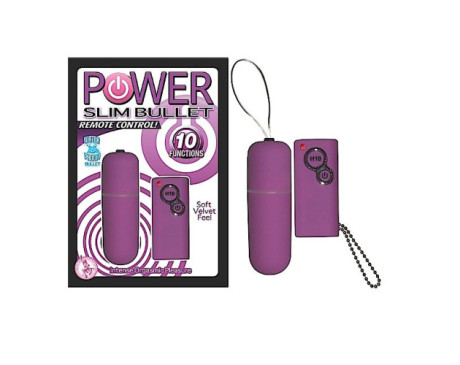 Power Slim Bullet Remote Control (Purp)