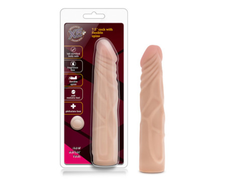 X5 Plus 7.5in Posable Dildo Beige