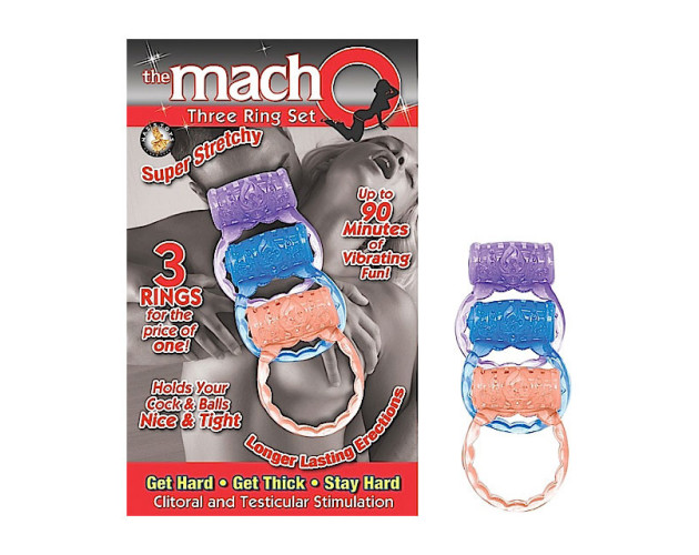 Macho Three Ring Set Assorted Colors