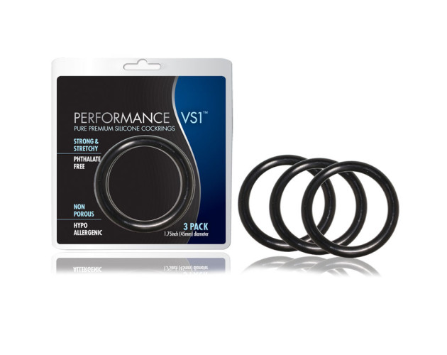 Performance VS1 Sili C-rings 3pk Med Blk