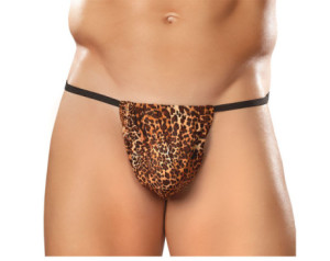 MP Animal Posing Strap Brown Leopard 1SZ