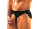 MP Nylon Spandex Pouchless Brief Blk 1SZ