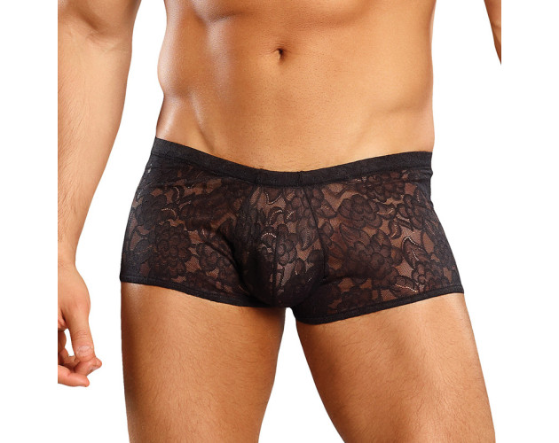 MP Stretch Lace Mini Short Black Sml