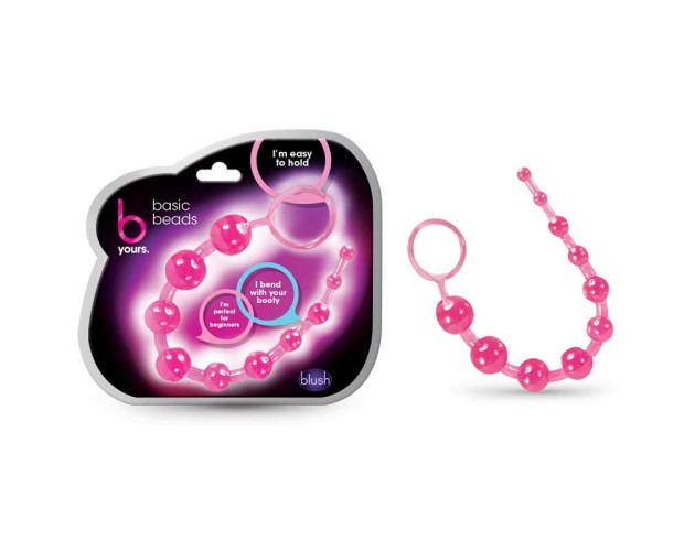 B Yours Basic Beads 12.75in Pink