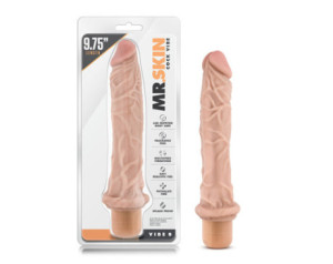 Dr. Skin Vibe 8 Dildo 9.75in Vibr Beige