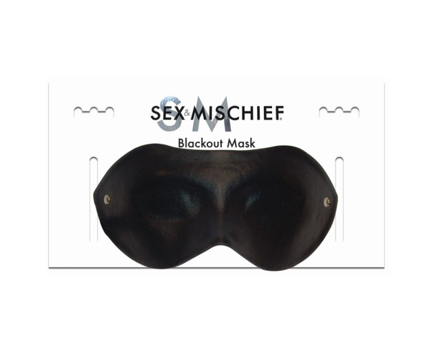 SS S&M Blackout Mask Blindfold Black