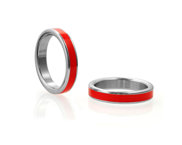 H2H C Ring Stainless 1.85in Chrome w/Red