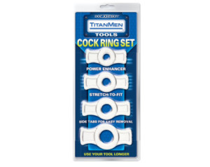 TitanMen - Cock Ring Set Clear