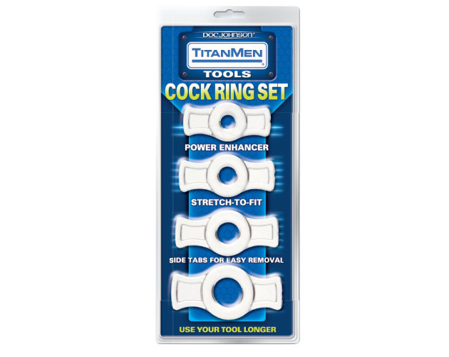 TitanMen - Cock Ring Set Clear