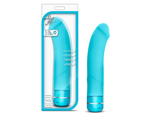 Luxe Beau Silicone G-Spot Vibrator Blue