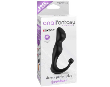 AFC Silicone Deluxe Perfect Plug Black