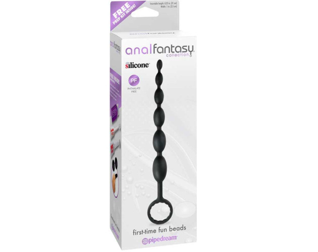 AFC Silicone First-Time Fun Beads Black