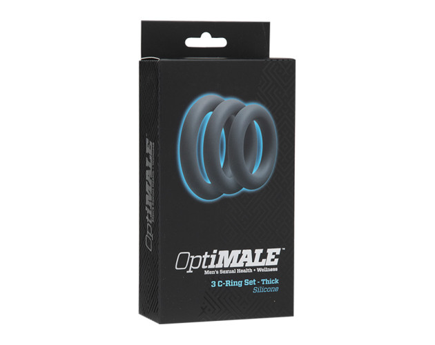 OptiMALE – 3 C-Ring Set – Thick Slate