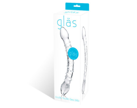 Glas 10in Double Trouble Glass Dildo