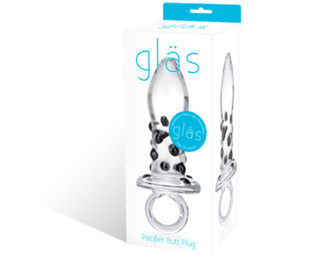 Glas 5in Pacifier Glass Butt Plug