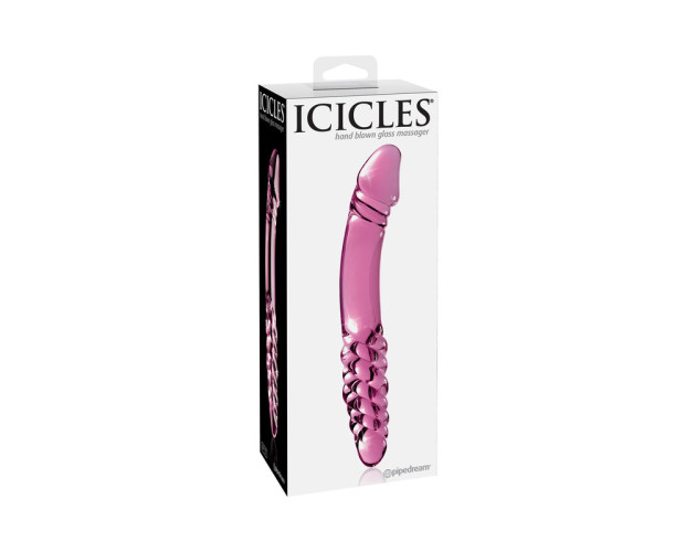 Icicles No.57 9in Dual-Ended Glass Pink