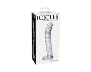 Icicles No.60 6.5in Glass Dildo Clear