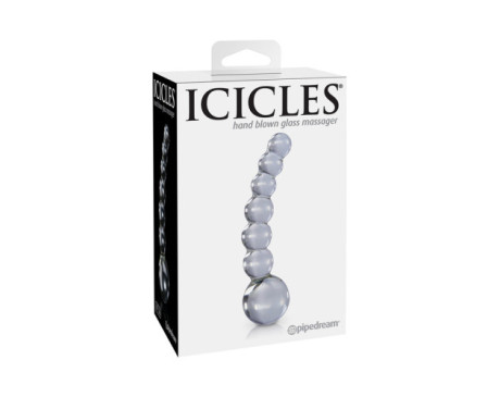 Icicles No.66 4.75in Glass Dildo Clear