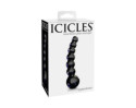 Icicles No.66 4.75in Glass Dildo Black